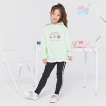 로엠걸즈 +그래픽포인트+ 레이어드후드티셔츠+레깅스세트 뉴코아울산성남점