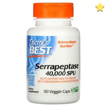 닥터스베스트 Serrapeptase 40 000 SPU 베지 90정, 1개, 기본
