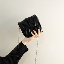 [KT알파쇼핑]히텐 미니 셔링 플랩 체인 크로스백 미니백