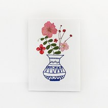 [토단] 캔버스 자수 압화 화병 만들기 1인세트