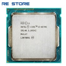CPU 컴퓨터씨피유인텔 코어 i5 4670S 3.1GHz 쿼드 6M 65W LGA 1150 CPU 프로세서