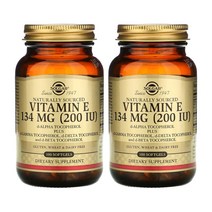 솔가 네츄럴 소싱 비타민 E 134 mg 디 알파 토코페롤 ( 200IU ) 100정 소프트젤 X 2개 묶음