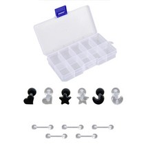 도도앤뉴 투명 실리콘 모형 피어싱 세트 + 케이스