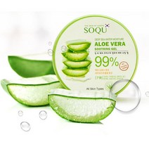 알로에 알로에베라 촉촉한 피부진정 모이스춰 트러블 수딩 젤 겔 세럼 에센스, 소큐 딥씨워터 모이스춰 알로에베라 99%수딩젤