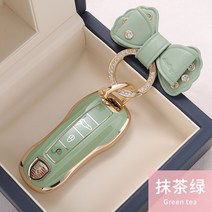 포르쉐키케이스 카이엔키, 다이아몬드 링 보우가 달린  말차 그린