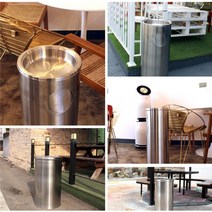 [이쏘] 실외휴지통 재털이 270x720 일반 대형 41L 쓰레기통 10070EA, 쿠팡 분리 모래형 타입