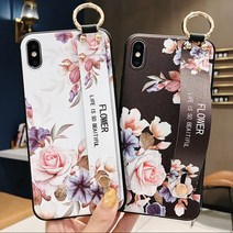 사은품/삼성 갤럭시 S22 S22플러스 S22울트라 S901 S906 S908 핸드 그립 스트랩 거치대 고리 링 예쁜 플라워 꽃 일러스트 디자인 심플 슬림 실리콘 범퍼 케이스