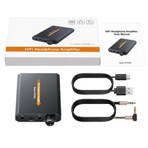 LiNKFOR 휴대용 HiFi 헤드폰 증폭기 16-150Ω with/without Bluetooth 호환 5.0 수신기 3.5mm AUX 오디오, 02 NTK059 NO Bluetooth