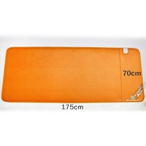 한일전기매트 1인용 전기매트 전기장판 전기요, 70cmX175cm, 싱글소 연주황