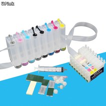 엡손 호환 카트리지 CISS 스타일러스 포토 R2400 자동 리셋 칩 포함 잉크 T0591 T0592 T0593 T0594 T0595 T0596 T0597 T0599, 한개옵션1