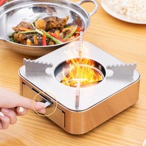 톨른캠퍼 감성캠핑 캠핑용 미니 고체연료 버너, 실버