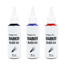(TOL) 무한리필 보드마카 리필잉크 100ml 무광보드 스크린보드마카 생잉크, 파랑