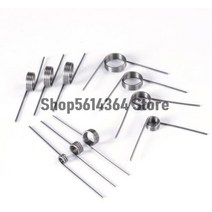 토션스프링 10pcs 0.3 0.4 0.5mm 304 스테인레스 스틸 소형 v 형 코일 비틀림 90 135 175 180도, 0.8x8x90도