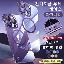 전기도금 초슬림 무테 아이폰 케이스 초경량 아이폰휴대폰케이스마티스 특이한핸드폰케이스, 블루, 아이폰14플러스