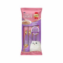 스마트하트 캣 크리미 츄르 4p-오징어, 단품