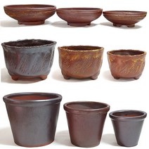 옹기화분 인테리어화분 다육화분 3속 1set 모음, 고화분 3속1set