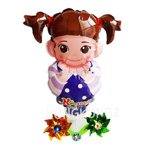 캐릭터 바람개비 풍선 파티 놀이동산 막대 스틱, 콩순이