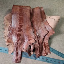 고급 정품 남아 프리카 검은 타조 다리 가죽 수제 diy 지갑 스트랩 짧은 클립 가방로드 구두 소재, 육군 녹색