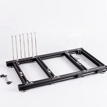 미니 ITX MATX ATX PC 테스트 벤치 DIY 오픈 에어 프레임 오버클럭 수직 케이스 컴퓨터 마운트 알루미늄 섀시 HTPC 그래픽 카드/게임/냉각용 [관부가세 포함] 620, ATX Black