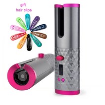 볼륨 앞머리 물결 빗 봉 고데기 air curler usb 무선 자동 hair curler auto wireless curler usb 충전식 hair waver tongs, a, 에게