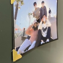 테두리 코너 스티커 폴라로이드 사진 벽꾸미기 엽서붙이기 금색 1EA