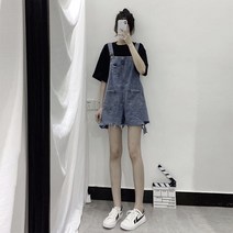 뉴타임즈 데님 점프슈트 반바지 No430Z