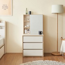 [솔직한가격] C3692 3단 수납 화장대 세트 600 1color가구전문점 빠른대응, 크림화이트