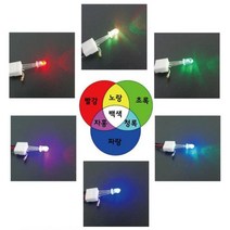 빛 혼합 실험 장치 과학 부품 3원색 LED 10개 기자재 완구