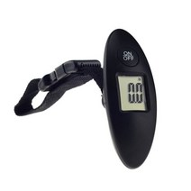 매달림 저울 LCD 전자 수하물 40kg 100g 휴대용 여행 가방 낚시 용 핸들 무게 균형, 01 Black