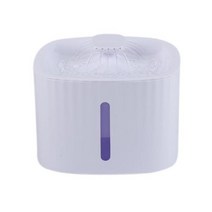 애완동물 자동급식기 고양이 물 분수 자동 디스펜서 개 애완 동물 펌프 표시기 및 교체 필터 포함, 없음, 1 filter no light