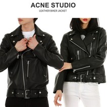 아크네 [명품]아크네 가죽 바이커 남녀 자켓 2종 22SSACNECLO