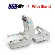 4 인치 열 배송 라벨 프린터 바코드 블루투스 사진 스티커 ebay etsy shopify 160mms용 열전사 프린터, 스탠드가있는 USB, 영국 플러그