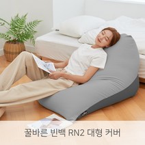 LINU 리누 꿀바른 빈백 RN2 대형 소파 커버, 그레이 차콜