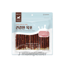 굿데이 강아지 건강한 육포 우유스틱 껌 300g, 30개, 2종 믹스 (오리+우유)