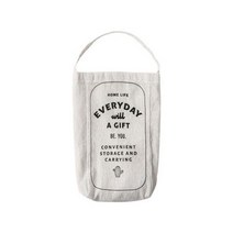 봉투 보관 가방 걸려 친환경 봉투 스토리지 리넨 가방 당겨 플라스틱 가방, grey