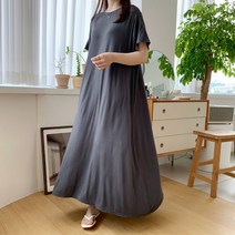 여름 시원한 빅사이즈 레이온 냉장고 맥시 롱 원피스