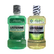 리스테린 리스테린750ml-2개 (1+1) 구강청결제 가글, 후레쉬버스트+내츄럴그린티, 2개, 750ml
