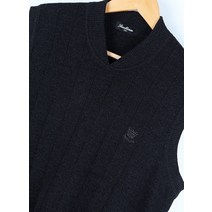 (L)인디안 니트조끼 베스트 차콜 아메카지