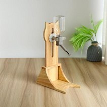준스브로 고양이 급수기 물그릇 고급 오크 선반 물병 고정 애완동물 용품, 1
