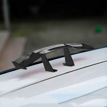 자동차 미니 테일 윙 탄소 섬유룩 개조된 심플한 모델 리어 스포일러 장식 액세서리, white