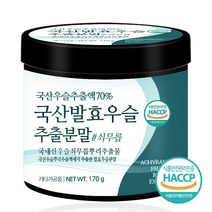 푸른들판 국산 발효 우슬 추출 분말 가루 국내산 쇠무릎 쇠무릅 쇠물팍 우술 우슬이 우수리 뿌리 추출물 농축 차 haccp 인증, 170gx1통