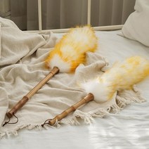 차량내부 시트청소 고급양모 먼지브러쉬 선반먼지털이, 소