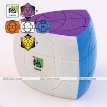 매직큐브 Mf8 Dayan 5 축 매직 큐브 크레이지 오면체 면, EarthDiColor