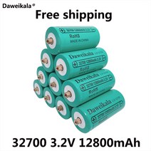 32700 충전식 배터리 전문 리튬 철 인산염 나사 포함 12800mAh 3.2V lifepo4, [01] 1PCS, 1개