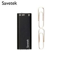 보이스레코더 초소형 미니 휴대용 음성 녹음기 savetek 가장 작은 usb 펜 활성화 8gb 16gb 디지털 보이스 레코더(mp3 플레이어 포함) 192kbps 녹음 블랙, 32GB
