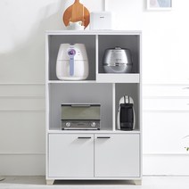 [에타홈] 로렐 전자 렌지 밥솥 선반 수납장 다이 화이트, 로렐전자렌지밥솥선반수납장다이/화이트