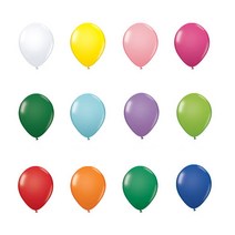 파티용 이벤트용 생일용 스탠다드 풍선 15cm 100개입, 노랑