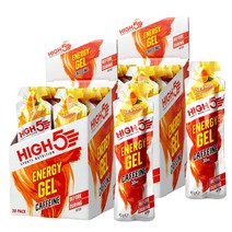 HIGH5 Energy Gel Caffeine Fruit Juice Orange 하이파이브 스포츠 뉴트리션 에너지 젤 오렌지 카페인 40g 20개입 2팩