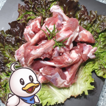 한결컴퍼니 생 오리도가니 소 1kg 냉동 무항생제 손질 생오리도가니 오리고기 수제간식재료, [한결컴퍼니] 생오리 도가니(소) 1kg