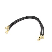 XAutohaux-범용 DC 12V 24V 배터리 인버터 와이어 전원 전송 케이블 차량용 6mm 구멍 직경 26.5cm 총 길이, 01 3pcs, 01 3pcs